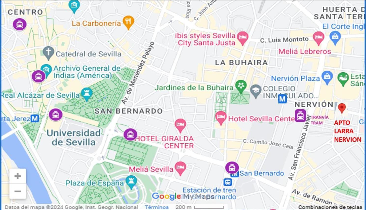Larra Nervion Subway Tranvia Apartment Sevilla Bagian luar foto